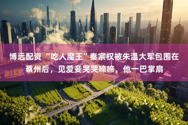 博远配资 “吃人魔王”秦宗权被朱温大军包围在蔡州后，见爱妾哭哭啼啼，他一巴掌扇