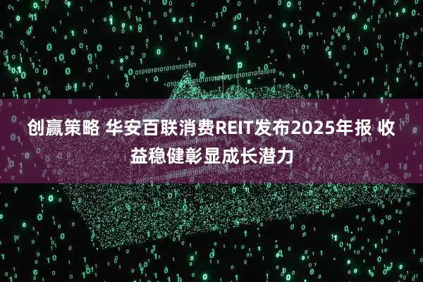 创赢策略 华安百联消费REIT发布2025年报 收益稳健彰显成长潜力