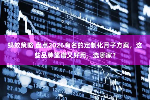 蚂蚁策略 盘点2026有名的定制化月子方案，这些品牌靠谱又好用，选哪家？