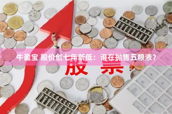 牛盈宝 股价创七年新低：谁在抛售五粮液？